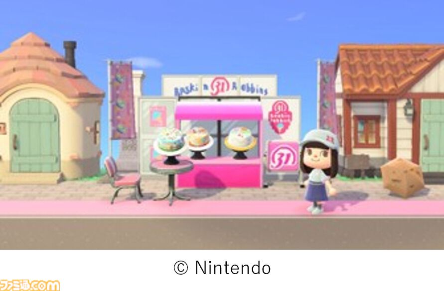 『どうぶつの森』サーティワンコラボが7月1日開催。プレゼントボックスに入ったシングルサンデー、コラボフレーバーなどが販売