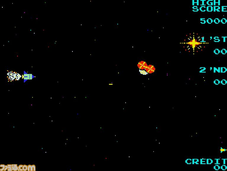 【アケアカ2】『ムーンシャトル』が6月25日に配信開始。1981年にニチブツから発売された宇宙が舞台のシューティングゲーム