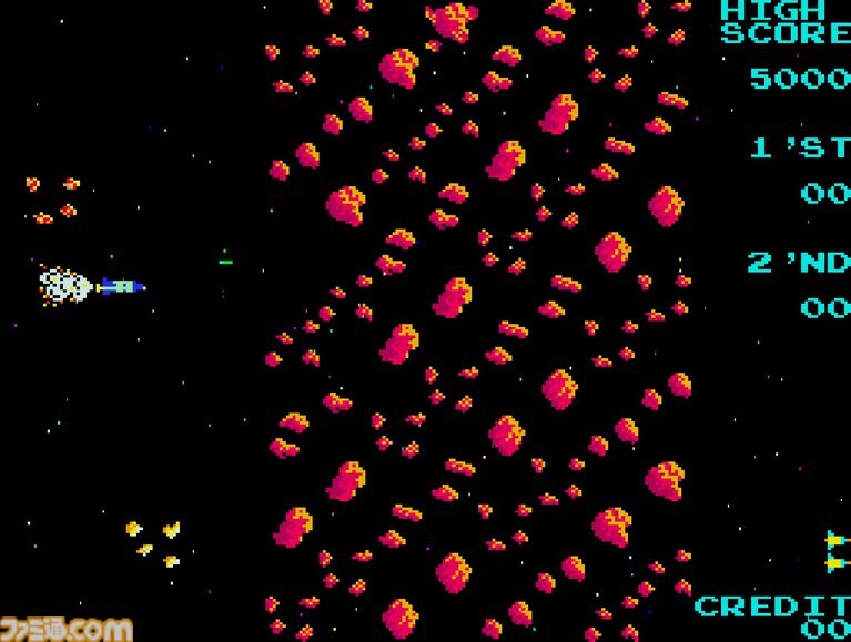 【アケアカ2】『ムーンシャトル』が6月25日に配信開始。1981年にニチブツから発売された宇宙が舞台のシューティングゲーム