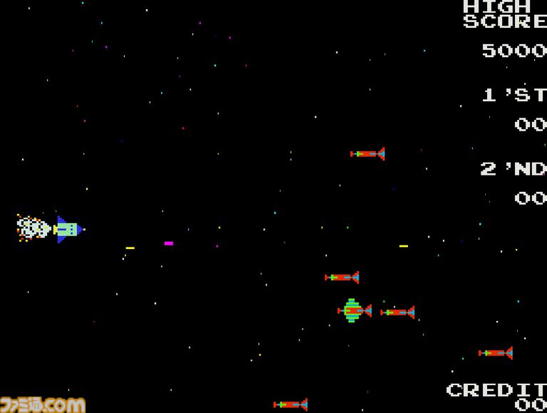 【アケアカ2】『ムーンシャトル』が6月25日に配信開始。1981年にニチブツから発売された宇宙が舞台のシューティングゲーム
