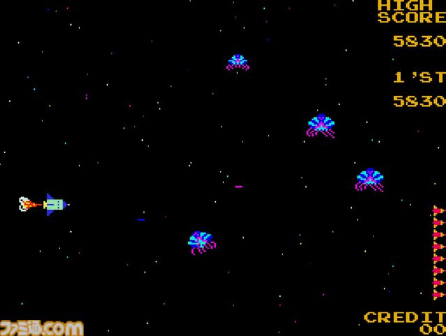 【アケアカ2】『ムーンシャトル』が6月25日に配信開始。1981年にニチブツから発売された宇宙が舞台のシューティングゲーム