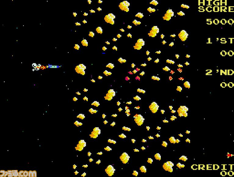 【アケアカ2】『ムーンシャトル』が6月25日に配信開始。1981年にニチブツから発売された宇宙が舞台のシューティングゲーム