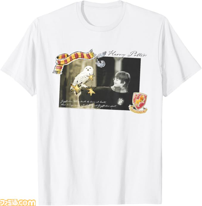 『ハリー・ポッター』デザインTシャツがAmazonにて発売。公開25周年を迎えた『賢者の石』ポスターやグリフィンドールのマークをデザインした半袖Tシャツがラインアップ
