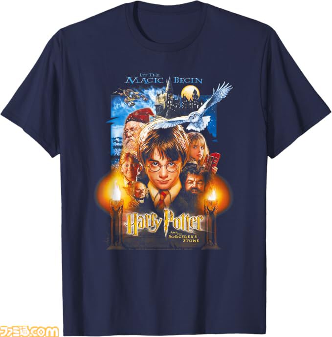 『ハリー・ポッター』デザインTシャツがAmazonにて発売。公開25周年を迎えた『賢者の石』ポスターやグリフィンドールのマークをデザインした半袖Tシャツがラインアップ