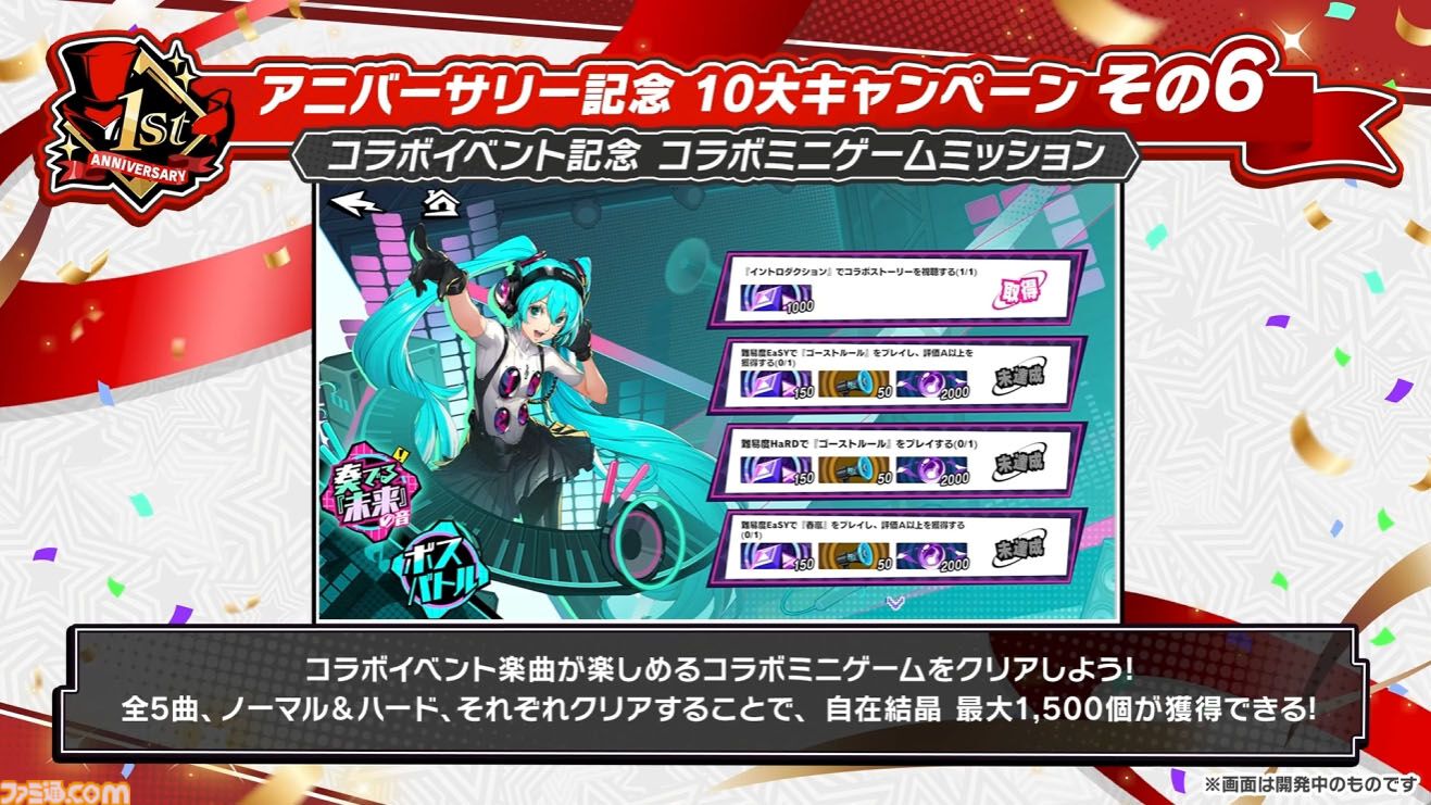 【P5X】初音ミクコラボや1周年イベントまとめ。10大キャンペーンが発表されたが13個以上ある。最高レア怪盗を2人もらえるしガチャチケットや課金通貨ももらえる『ペルソナ5: The Phantom X』