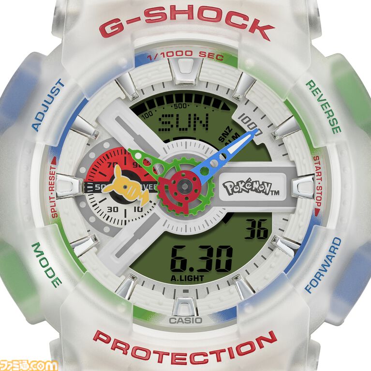 『ポケモン』30周年記念モデルのG-SHOCK発表。モンスターボールケース付きでピカチュウ、はじまりの3匹たちをデザイン。7月1日より予約開始