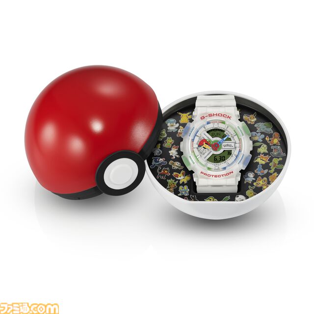 『ポケモン』30周年記念モデルのG-SHOCK発表。モンスターボールケース付きでピカチュウ、はじまりの3匹たちをデザイン。7月1日より予約開始
