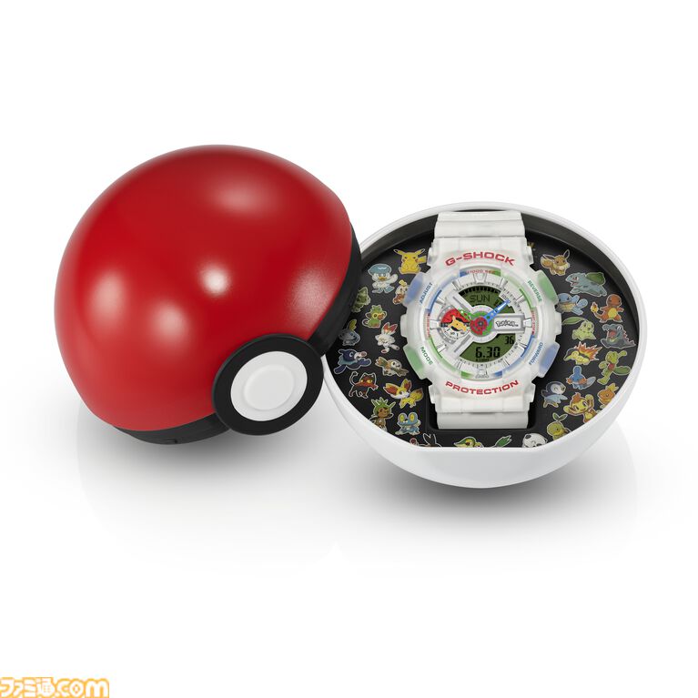 『ポケモン』30周年記念モデルのG-SHOCK発表。モンスターボールケース付きでピカチュウ、はじまりの3匹たちをデザイン。7月1日より予約開始