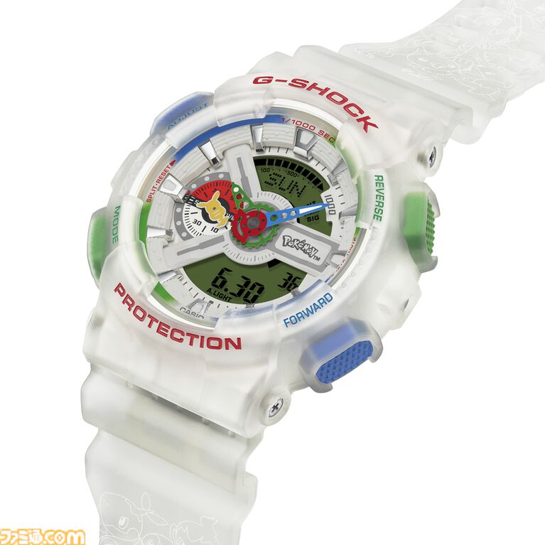 『ポケモン』30周年記念モデルのG-SHOCK発表。モンスターボールケース付きでピカチュウ、はじまりの3匹たちをデザイン。7月1日より予約開始