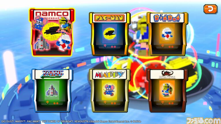 『ナムコ レジェンダリー マウンテンズ』ナムコキャラを積み上げて結合・連鎖させる3Dパズル発売。7月8日までは発売記念セール開催中