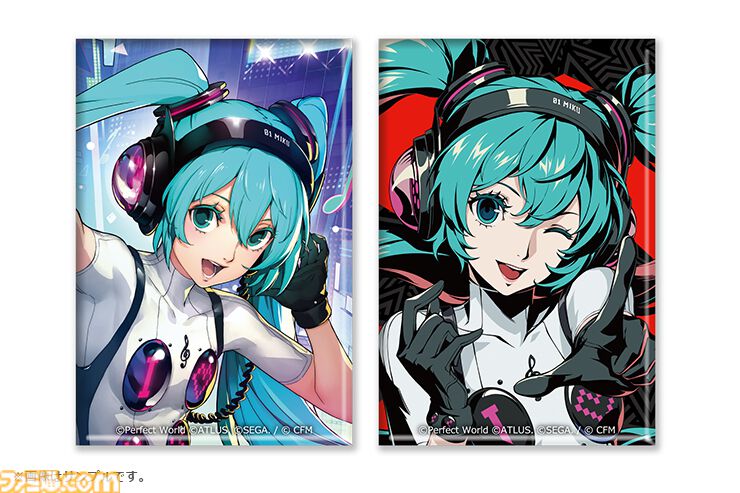 『P5X』初音ミク実装記念グッズが発売。ゲーム内イラストを使用したアクスタや缶バッジがラインアップ。これまでに実装されたキャラたちの新規グッズもあわせて登場
