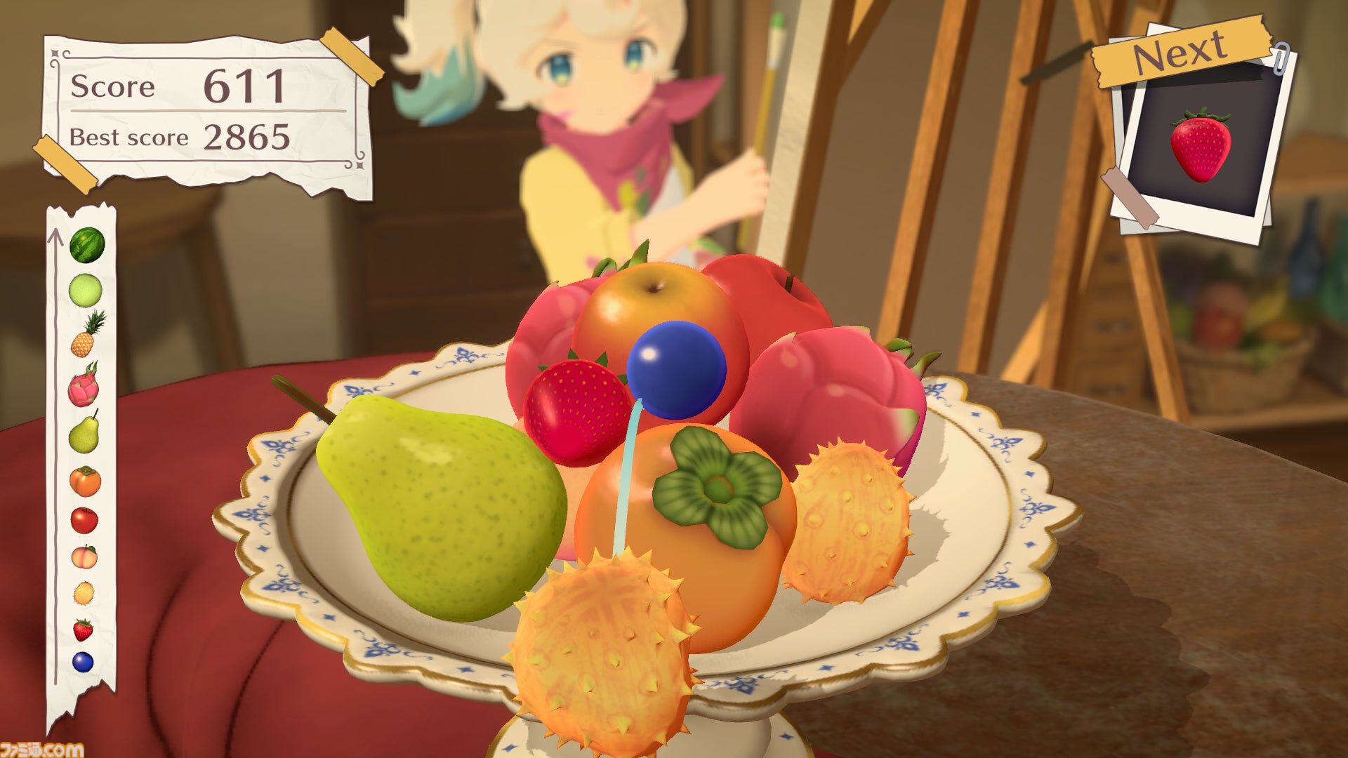 フルーツ積み上げ3Dパズル『フルーツマウンテン』Switch、PS5/PS4版が本日（6/13）発売。同じフルーツ同士をくっつけて、目指すはビッグなスイカ
