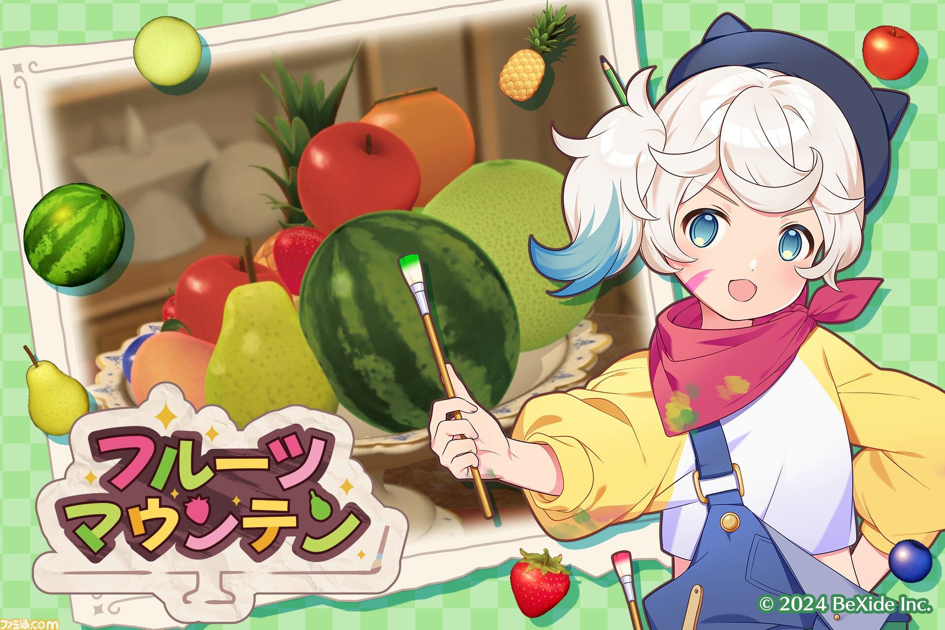 フルーツゲーム フルーツ積み上げ3Dパズル『フルーツマウンテン』Switch、PS5/PS4版が