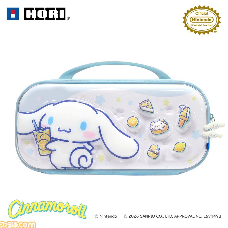 【HORI】シナモロールとクロミデザインのSwitch 2コントローラーとポーチが登場。明日(6/27)より開催のサンリオフェス2026 in みなとみらいで実物を展示