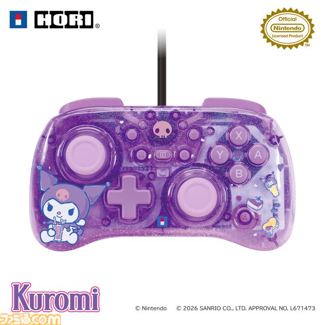 【HORI】シナモロールとクロミデザインのSwitch 2コントローラーとポーチが登場。明日（6/27）より開催のサンリオフェス2026 in みなとみらいで実物を展示