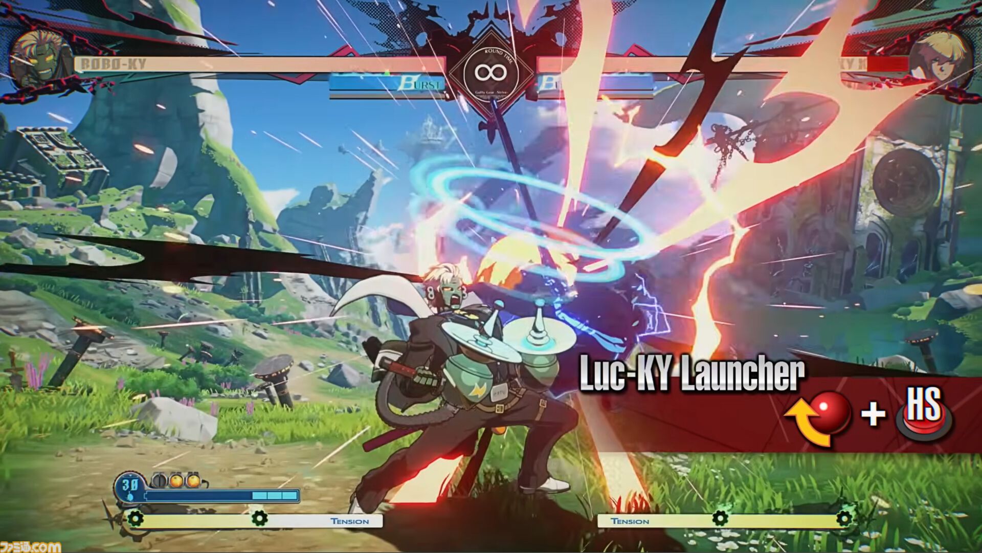 『ギルティギア ストライヴ』ロボカイのスターターガイドが公開。電力ゲージによって強化される必殺技を駆使して戦うテクニカルかつおなじみの性能に