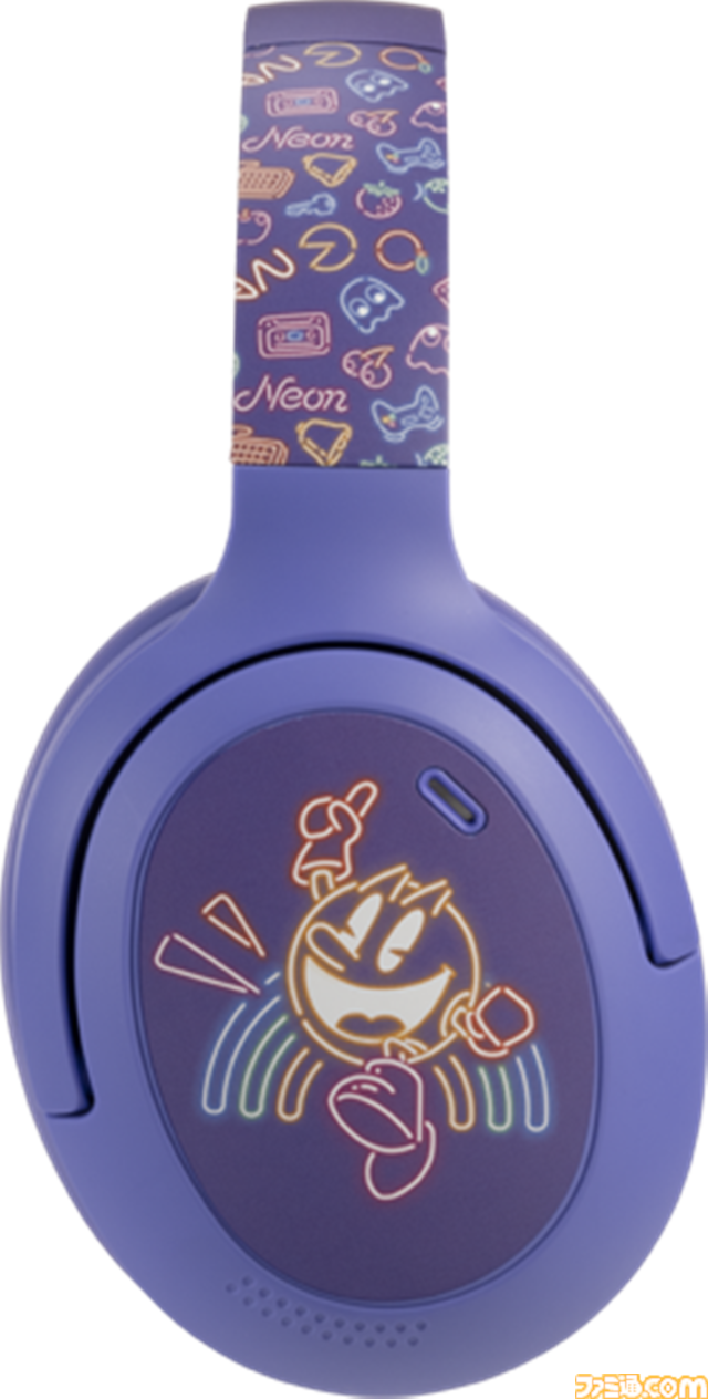 『パックマン』無線ヘッドセットの新色はネオンポップなゆめかわカラー。Switch2やPS5など各種ハードで使用可能【6月30日発売】