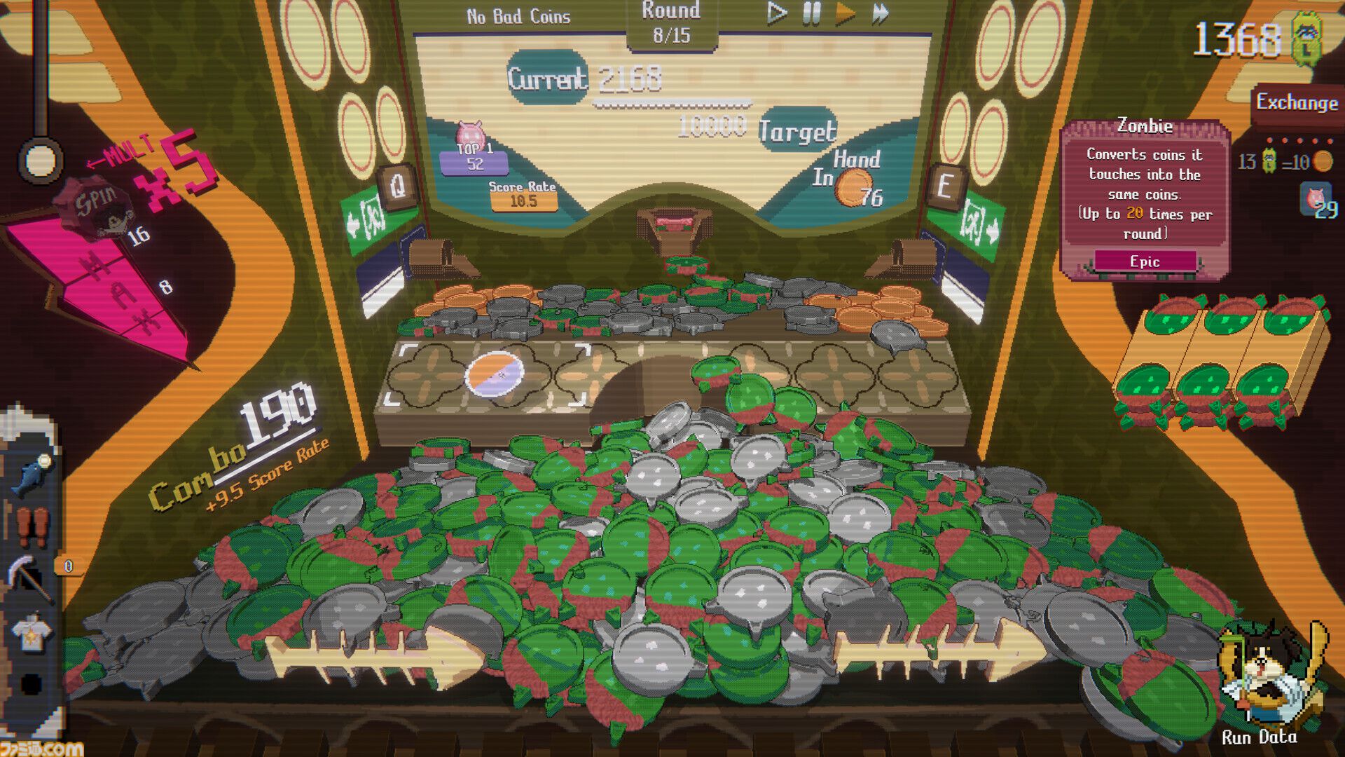 『RACCOIN: Coin Pusher Roguelike』Steamで“非常に好評”のデッキ構築型メダル落とし。Switch2、PS5、Xbox版が2026年秋発売