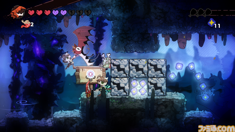 『GOBBLE(ガブル)』敵を捕食し成長する2D横スクロールアクションの体験版が配信開始。特殊アクション“フックジャンプ”や主人公阻む様々なギミック情報も公開