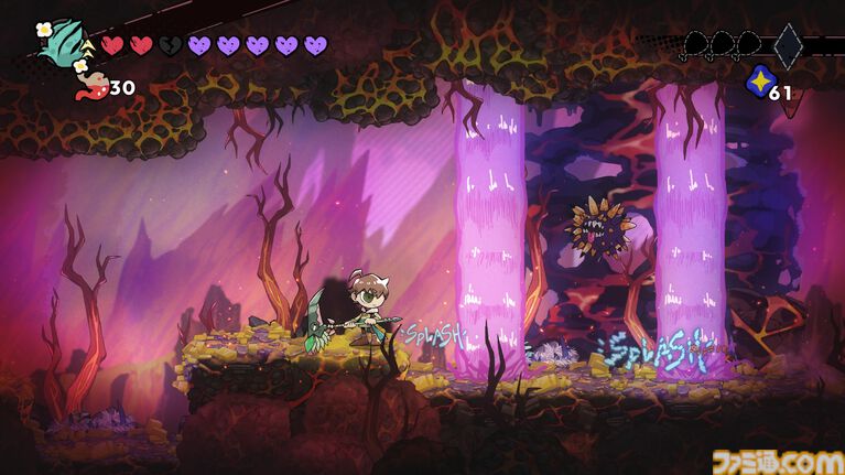 『GOBBLE(ガブル)』敵を捕食し成長する2D横スクロールアクションの体験版が配信開始。特殊アクション“フックジャンプ”や主人公阻む様々なギミック情報も公開