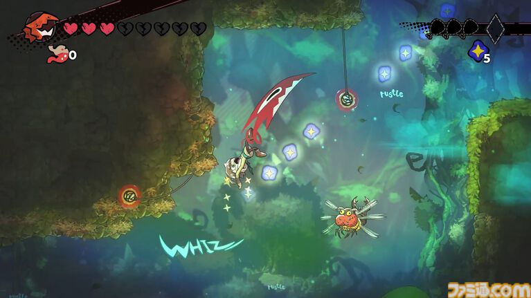 『GOBBLE(ガブル)』敵を捕食し成長する2D横スクロールアクションの体験版が配信開始。特殊アクション“フックジャンプ”や主人公阻む様々なギミック情報も公開