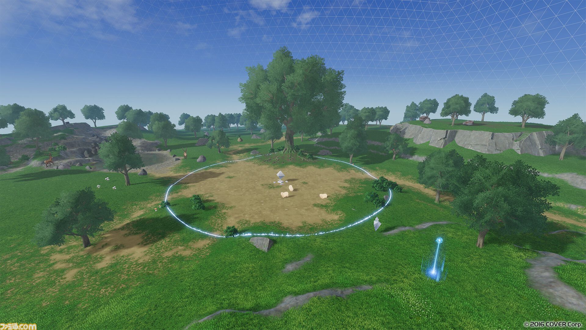 『ホロアース』Ver.0.8.0アップデートでモンスターとの戦闘やサバイバル要素を追加。シミュレーションルームのエリアが拡大され、夜が訪れるように