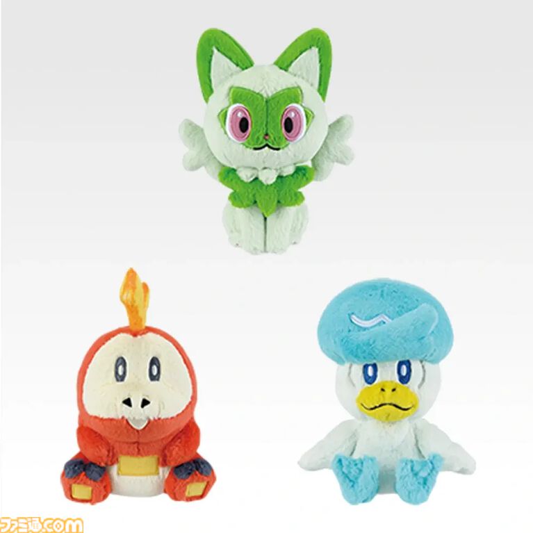『ポケモン』30周年記念一番くじ第2弾が7月18日発売。イッシュ～パルデアの旅立ちの3匹がかわいいぬいぐるみに。A賞はアクリル万年カレンダー