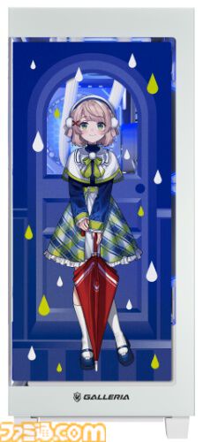 【ドスパラ】しぐれういコラボモデルPCが本日（6/30）より受注開始。ケースには雨宿りをテーマにした描き下ろしイラスト。録りおろしシステムボイスも