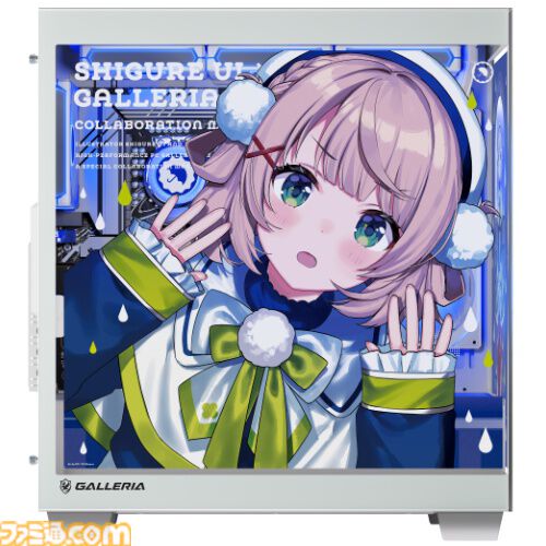 【ドスパラ】しぐれういコラボモデルPCが本日（6/30）より受注開始。ケースには雨宿りをテーマにした描き下ろしイラスト。録りおろしシステムボイスも
