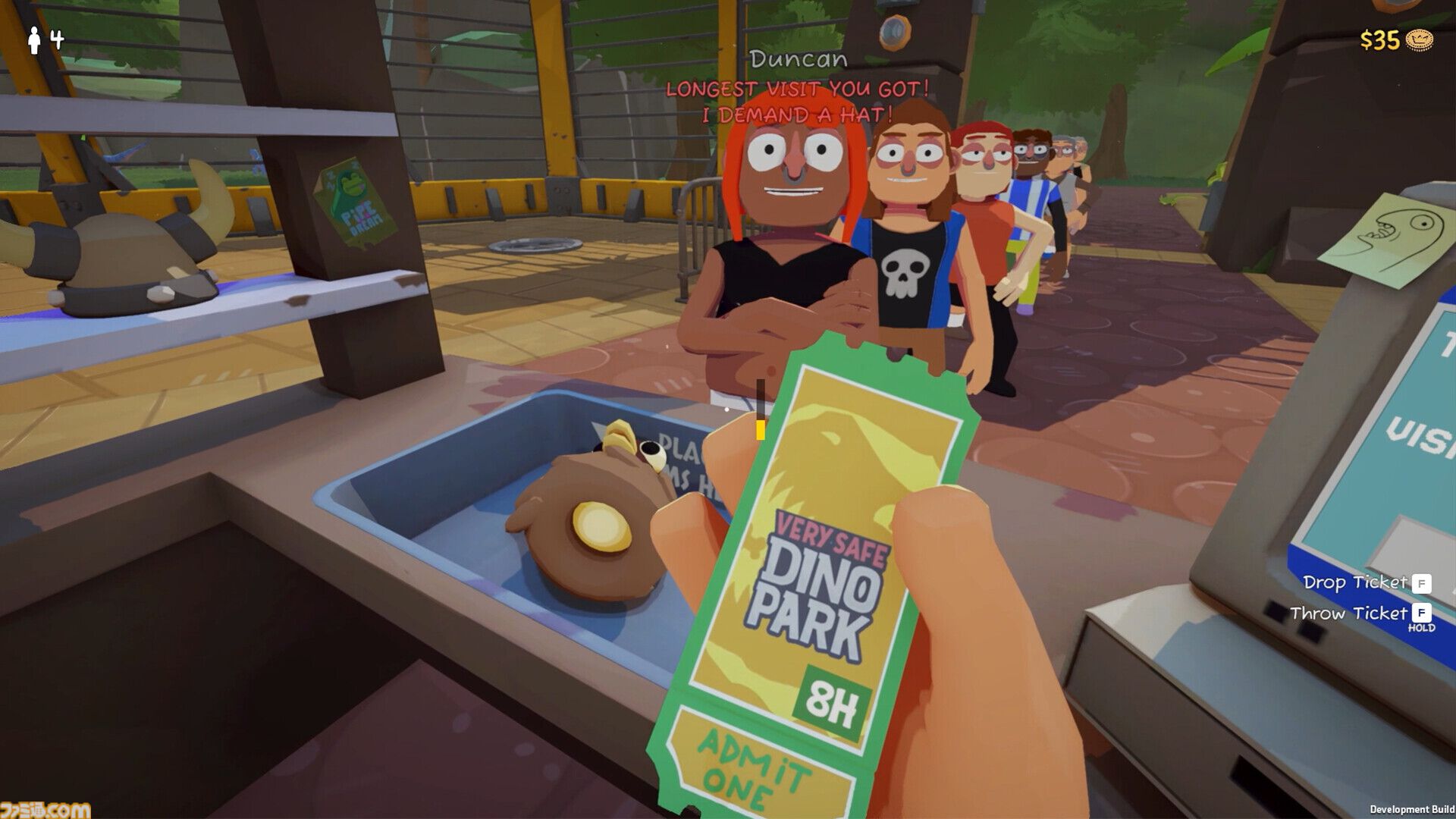 『Very Safe Dino Park』脱走されたら死人も出ちゃう恐竜パーク運営シム発表。チケット＆ぼったくりグッズで収入ゲット。迷惑客はなぜかパーク内で消える