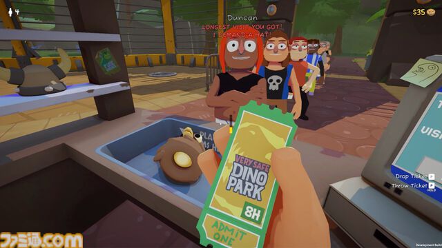 『Very Safe Dino Park』脱走されたら死人も出ちゃう恐竜パーク運営シム発表。チケット＆ぼったくりグッズで収入ゲット。迷惑客はなぜかパーク内で消える