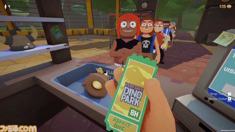 『Very Safe Dino Park』脱走されたら死人も出ちゃう恐竜パーク運営シム発表。チケット＆ぼったくりグッズで収入ゲット。迷惑客はなぜかパーク内で消える