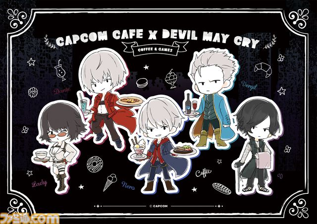 『デビル メイ クライ』ダンテやネロ、バージルたちがカプコンカフェに集結。コラボメニュー＆グッズが7月5日より登場