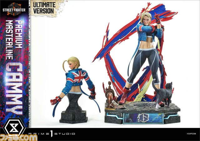 『スト6』キャミィの1/4スタチューが登場。リザルト画面をモチーフに力強いうしろ姿を再現。アルティメットボーナス版は別ポーズの上半身パーツも