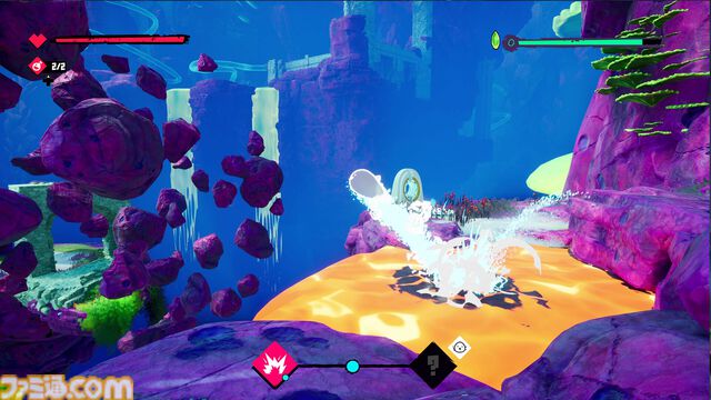 水球になってパイプ内を移動したり戦ったり。新作3DアクションADV『フェイディング・エコー』が7/21発売。序盤の探索やバトルをプレイできる体験版も配信中