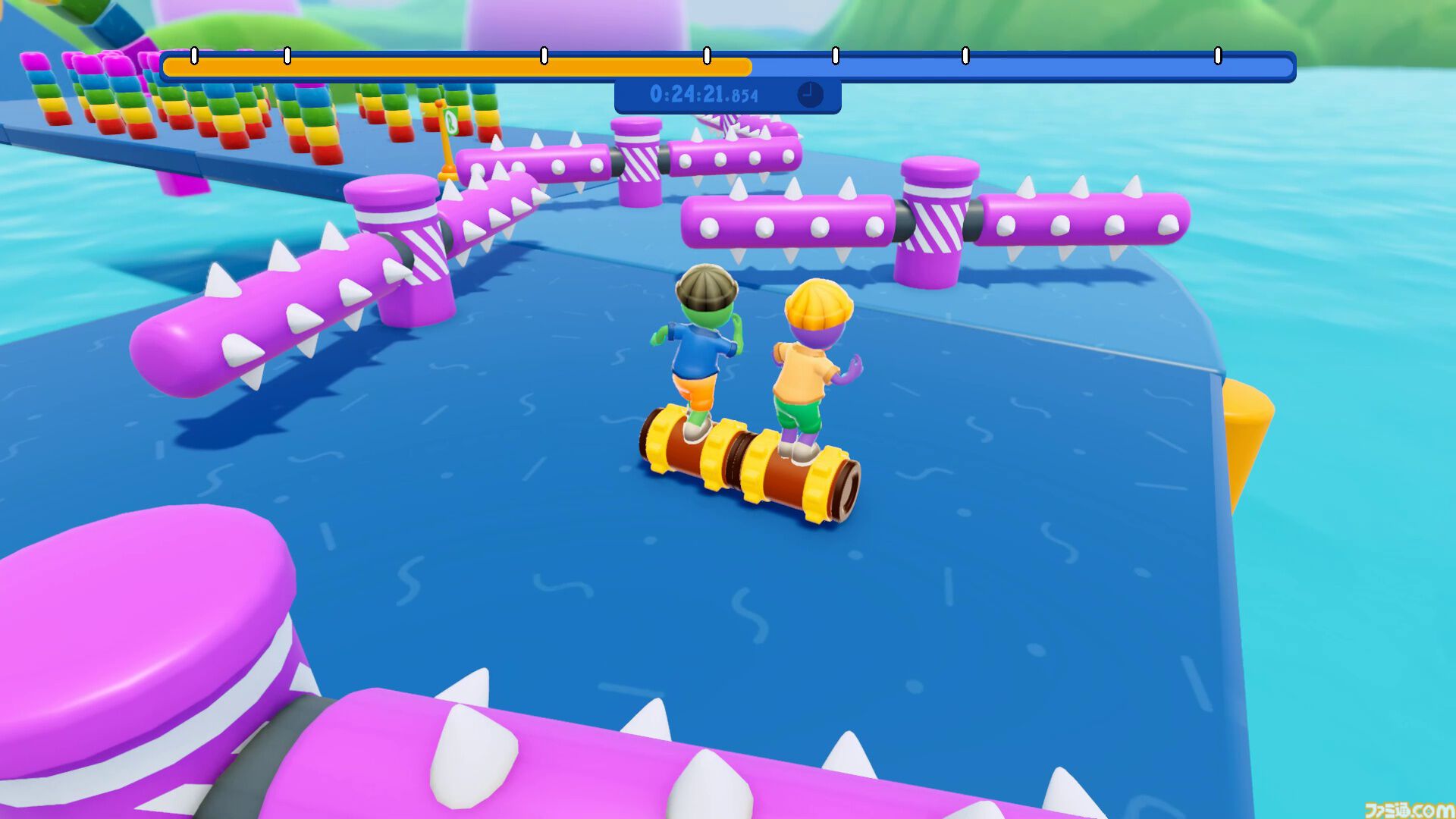 『Roll Together』Steamで7月15日より配信開始。強大なローラーに乗ってふたりで操作する、絶対にうまくいくはずない協力アクションゲーム