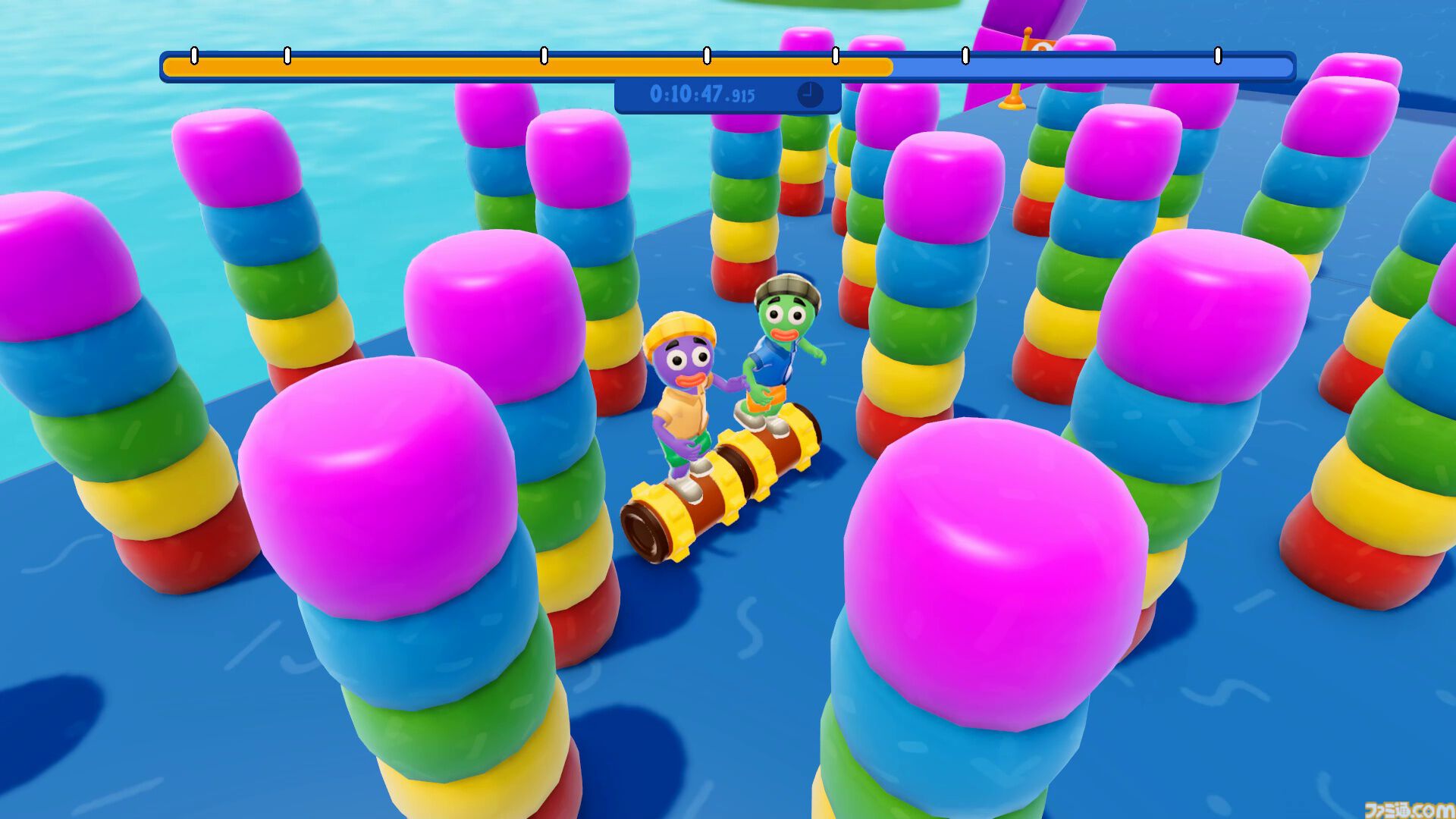 『Roll Together』Steamで7月15日より配信開始。強大なローラーに乗ってふたりで操作する、絶対にうまくいくはずない協力アクションゲーム