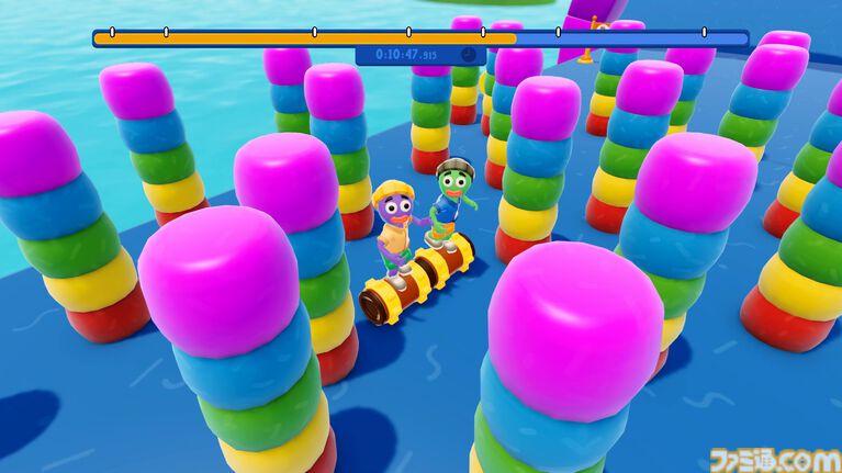 『Roll Together』Steamで7月15日より配信開始。強大なローラーに乗ってふたりで操作する、絶対にうまくいくはずない協力アクションゲーム