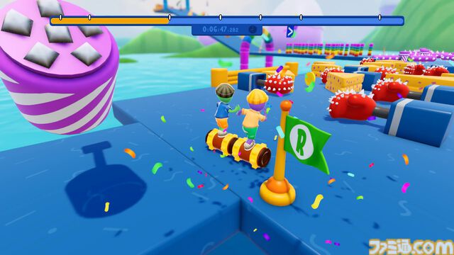 『Roll Together』Steamで7月15日より配信開始。強大なローラーに乗ってふたりで操作する、絶対にうまくいくはずない協力アクションゲーム