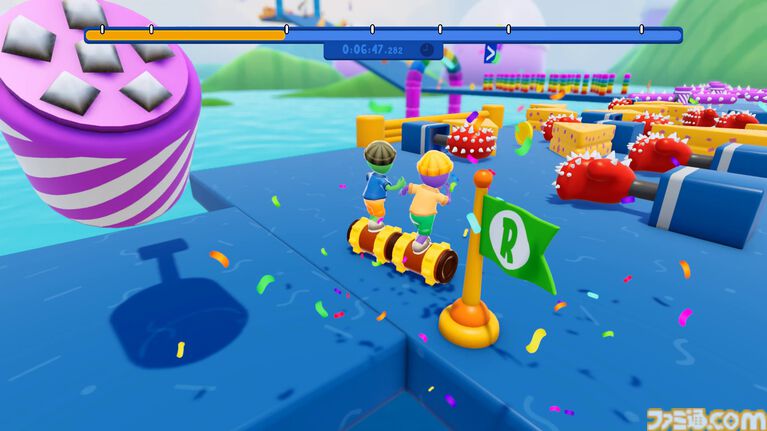 『Roll Together』Steamで7月15日より配信開始。強大なローラーに乗ってふたりで操作する、絶対にうまくいくはずない協力アクションゲーム