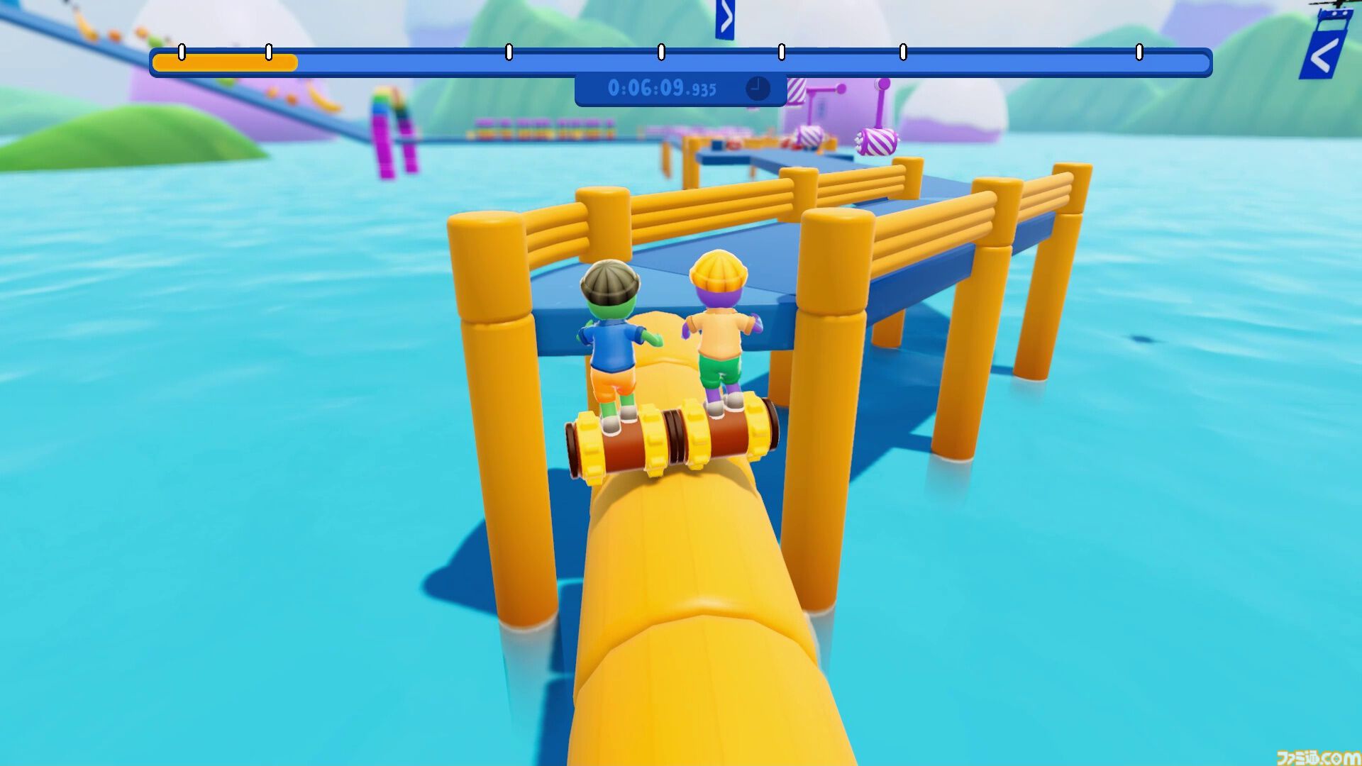 『Roll Together』Steamで7月15日より配信開始。強大なローラーに乗ってふたりで操作する、絶対にうまくいくはずない協力アクションゲーム
