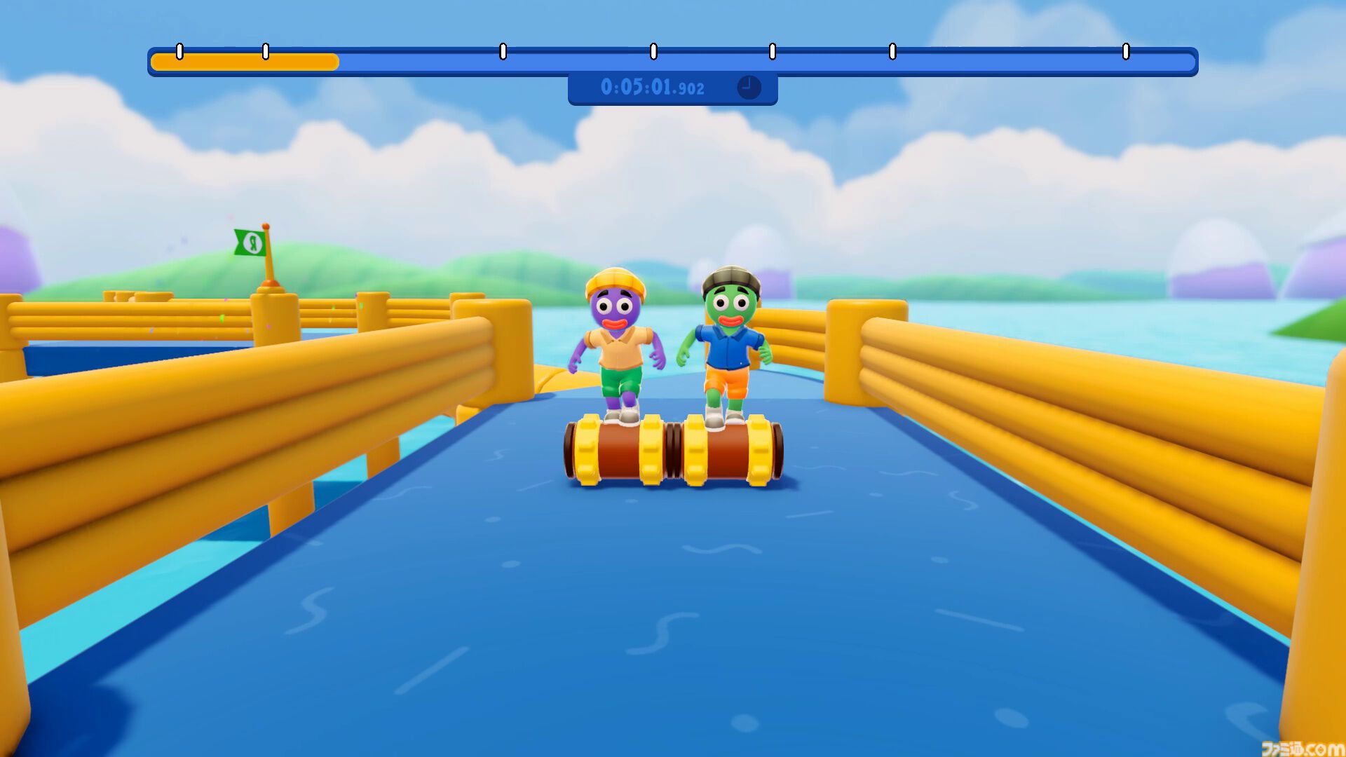 『Roll Together』Steamで7月15日より配信開始。強大なローラーに乗ってふたりで操作する、絶対にうまくいくはずない協力アクションゲーム