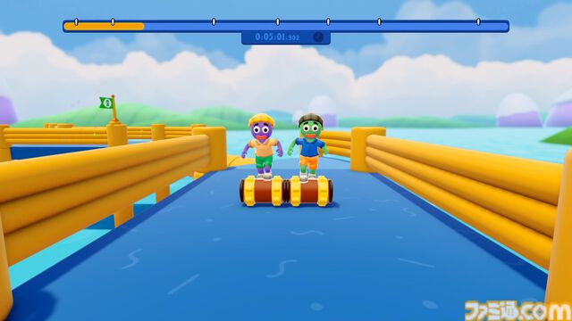 『Roll Together』Steamで7月15日より配信開始。強大なローラーに乗ってふたりで操作する、絶対にうまくいくはずない協力アクションゲーム