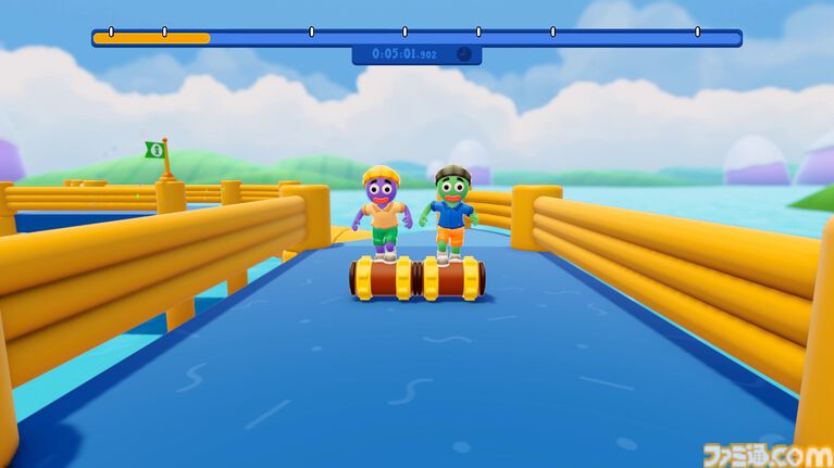 『Roll Together』Steamで7月15日より配信開始。強大なローラーに乗ってふたりで操作する、絶対にうまくいくはずない協力アクションゲーム