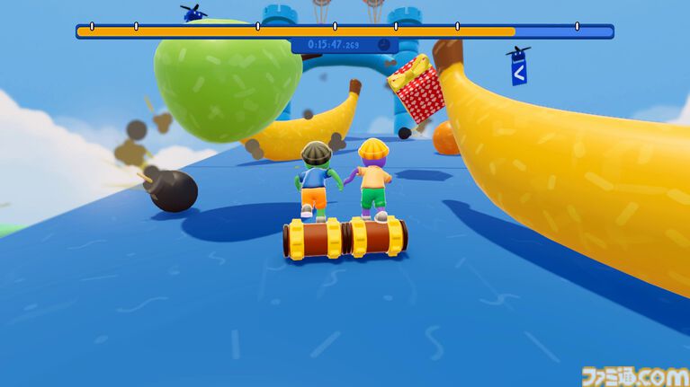 『Roll Together』Steamで7月15日より配信開始。強大なローラーに乗ってふたりで操作する、絶対にうまくいくはずない協力アクションゲーム