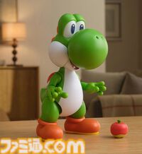 『スーパーマリオ』ヨッシーの舌がリアルに伸びる。フルーツをキャッチするギミック付きフィギュアが海外で展開