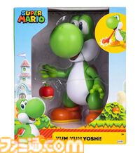 『スーパーマリオ』ヨッシーの舌がリアルに伸びる。フルーツをキャッチするギミック付きフィギュアが海外で展開