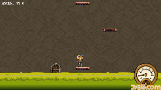 『Above the Sun』Steamで7月8日より配信開始。ランダム生成される足場を使ってせり上がる酸から逃げつづけるギャルクライミングゲーム。クリア後の自撮り写真風イラストはSNSにシェア可能