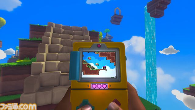 『スクリーンバウンド』携帯ゲーム機に映る2D世界と一人称視点の3D世界を同時に攻略するアクションパズルが9月11日発売。体験版も公開中