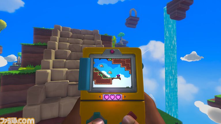 『スクリーンバウンド』携帯ゲーム機に映る2D世界と一人称視点の3D世界を同時に攻略するアクションパズルが9月11日発売。体験版も公開中